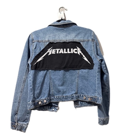 Metallica denim jacket up cycle extra large - Picture 1 of 4